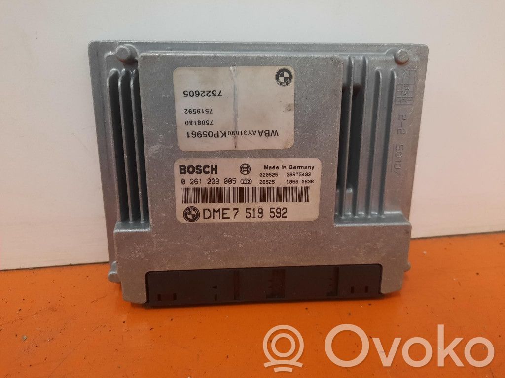 Unidad de control/módulo ECU del motor   0261209005,0261209005