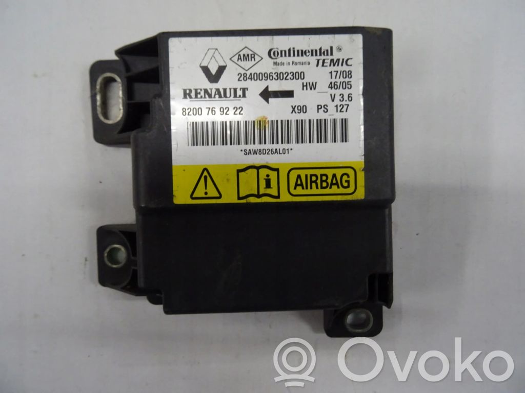 Renault Logan I Airbag control unit/module 