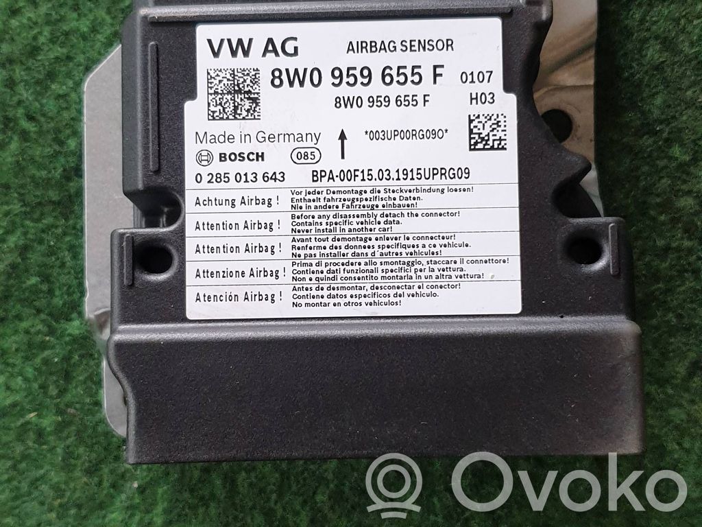 Audi A4 S4 B9 8W Airbag control unit/module 