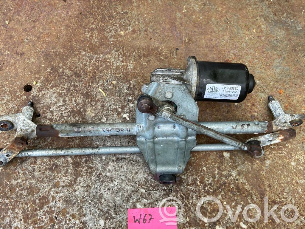 Mechanizm i silniczek wycieraczek szyby przedniej / czołowej   91498232,080306100530