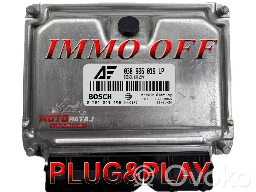Engine control unit/module   038906019LP,0281011196