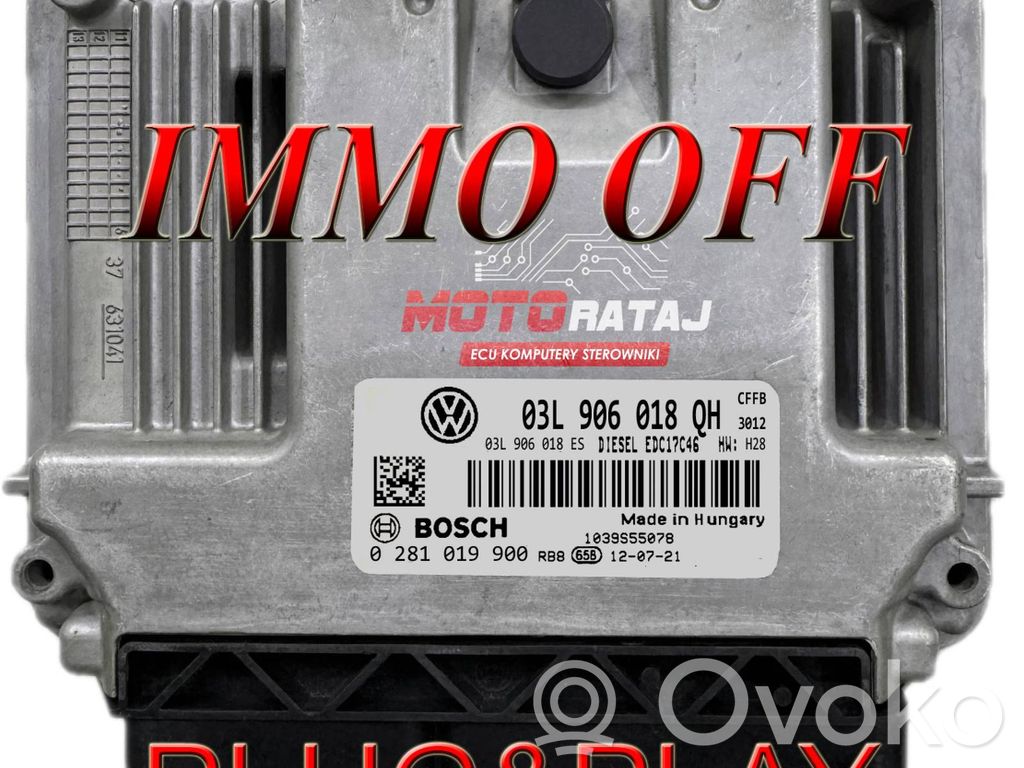 Engine control unit/module   03L906018QH,03L906018ES,0281019900