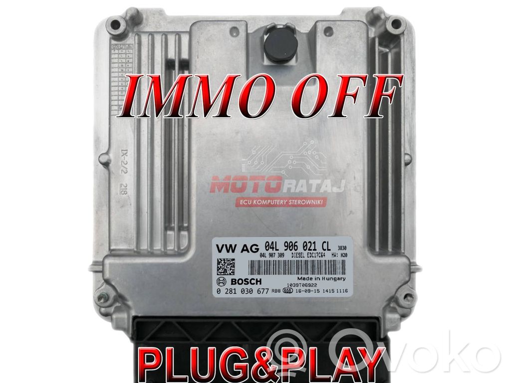 Engine control unit/module   04L906021CL,0281030677