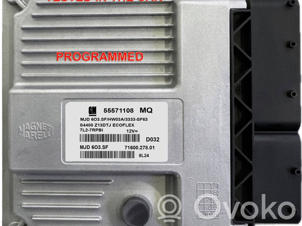 Engine control unit/module ECU   55571108MQ,7160027801,94400Z13D