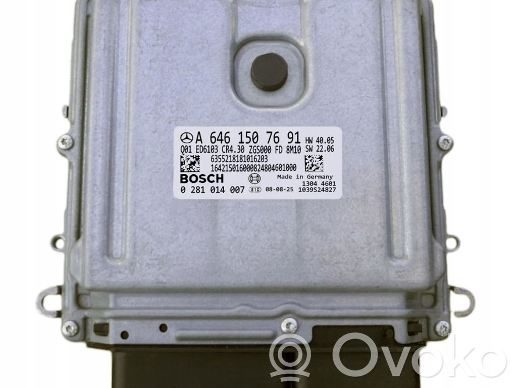 Mercedes-Benz Vito Viano W639 Engine control unit/module 