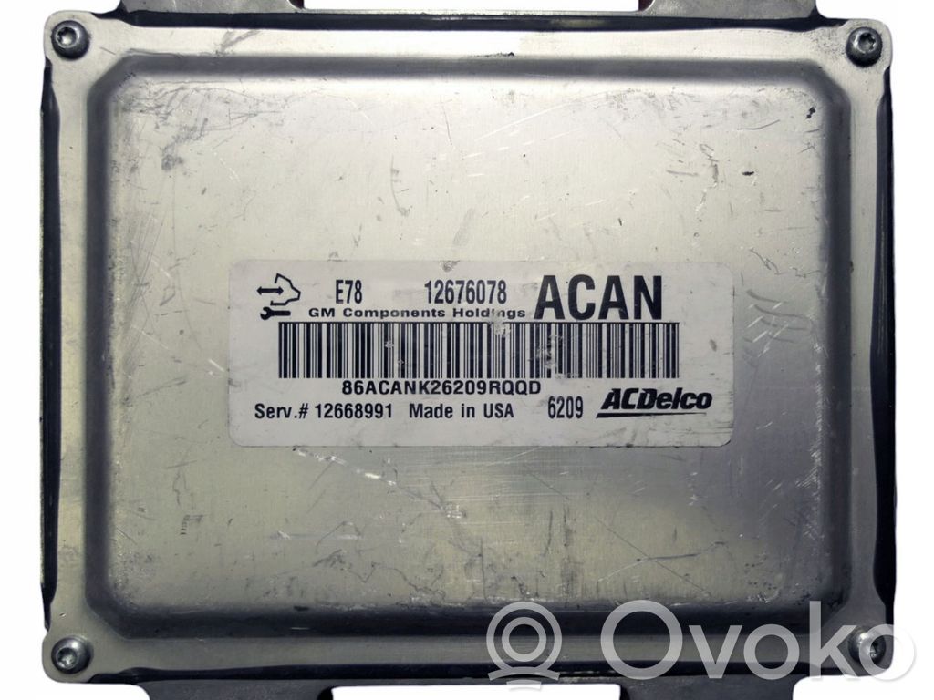 Unidad de control/módulo del motor   12676078,8212676078