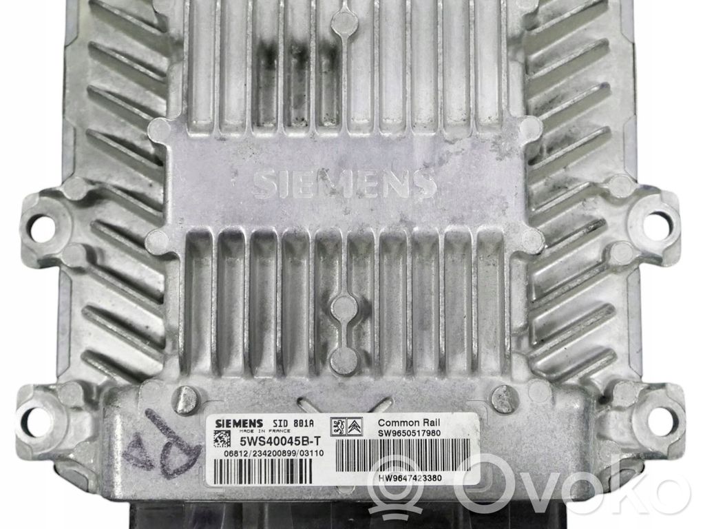Peugeot 307 Engine control unit/module 