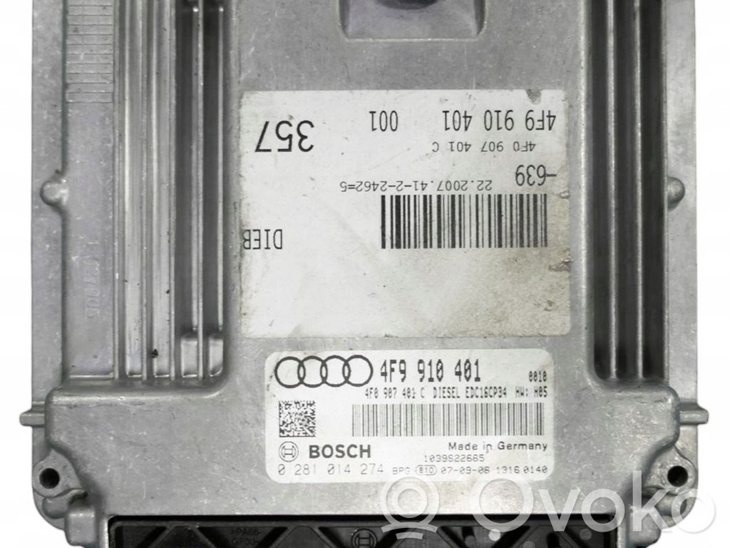 Audi A6 S6 C6 4F Engine control unit/module 