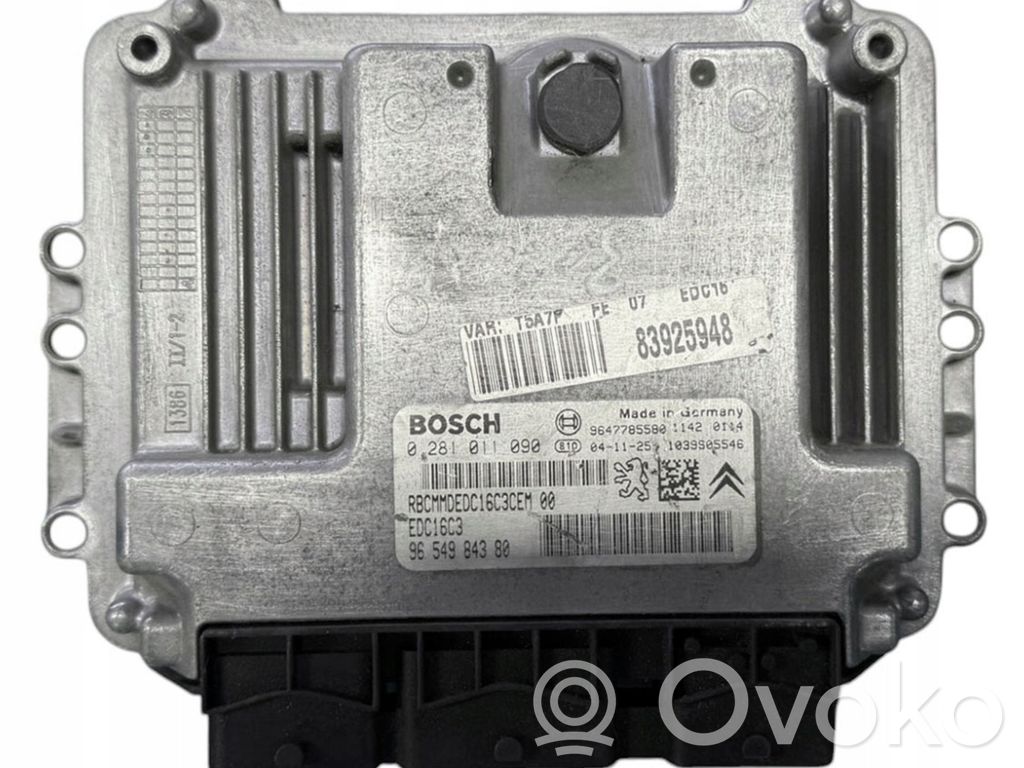 Peugeot 307 Engine control unit/module 