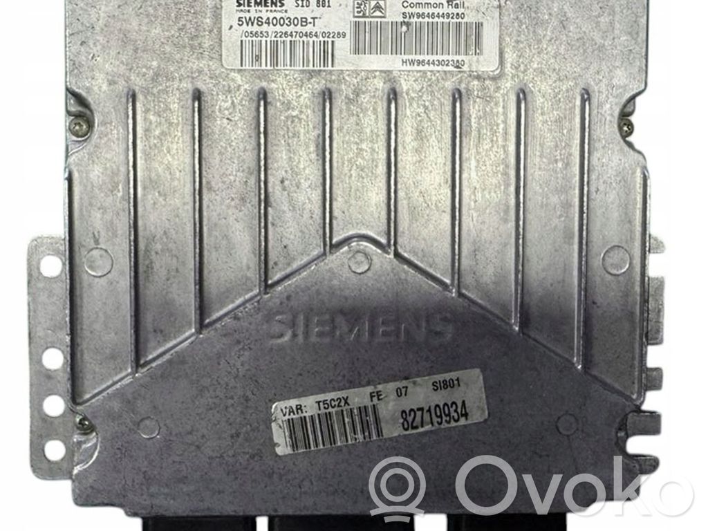 Peugeot 307 Engine control unit/module 