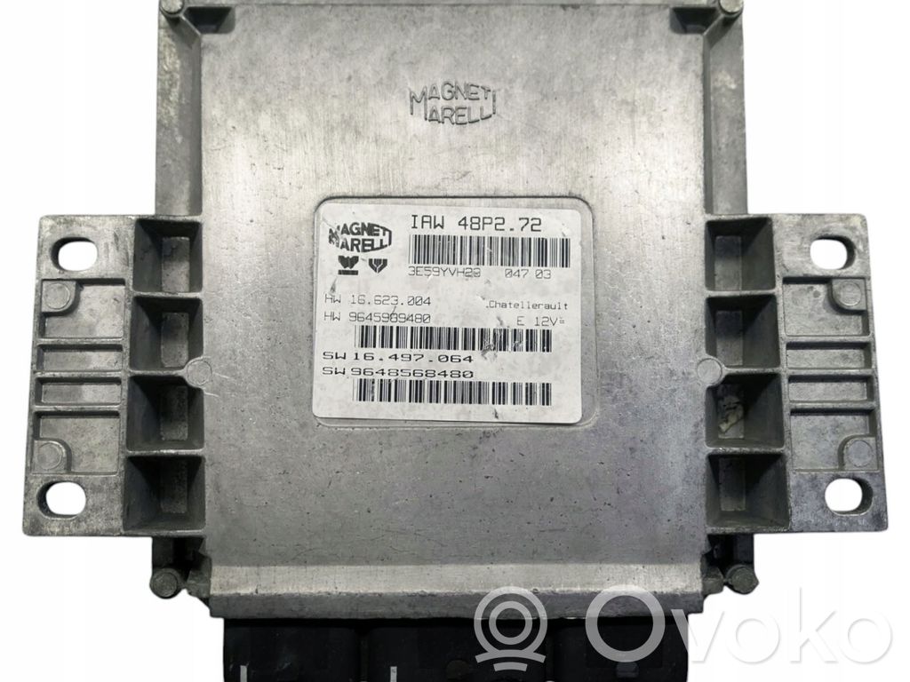 Engine control unit/module   9648568480,IAW48P2