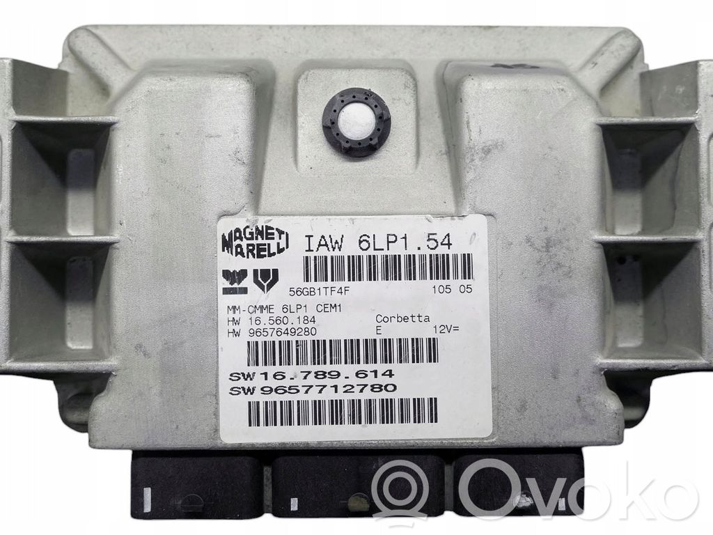 Engine control unit/module   9657712780,IAW6LP1