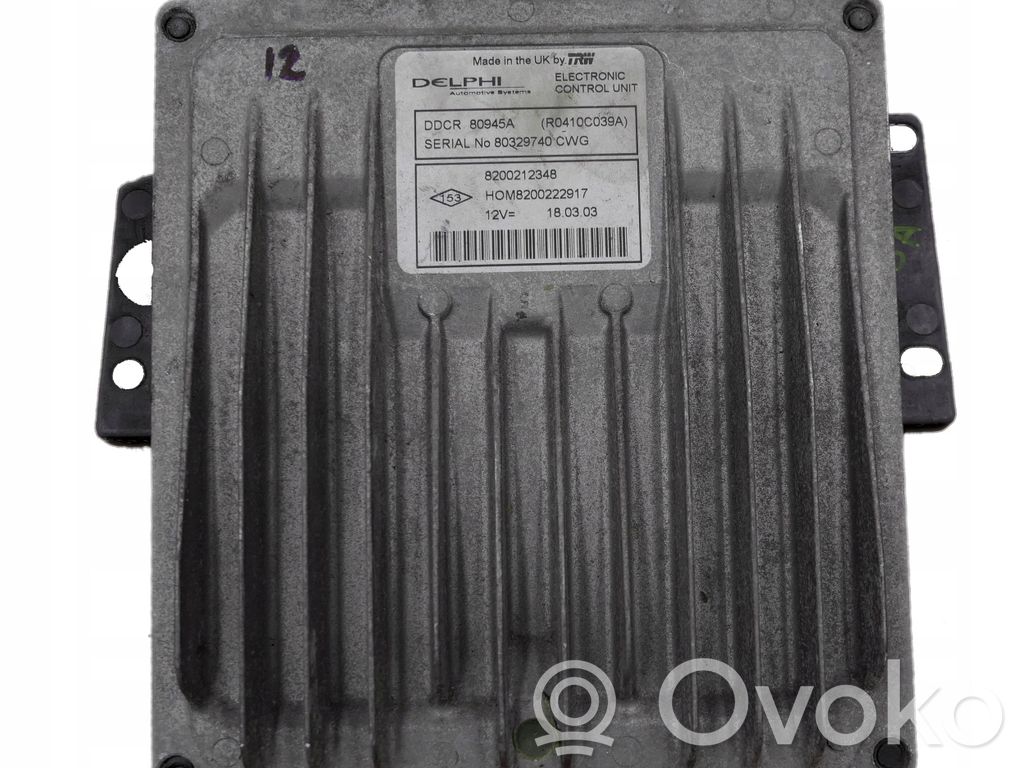 Renault Clio II Sterownik / Moduł ECU 