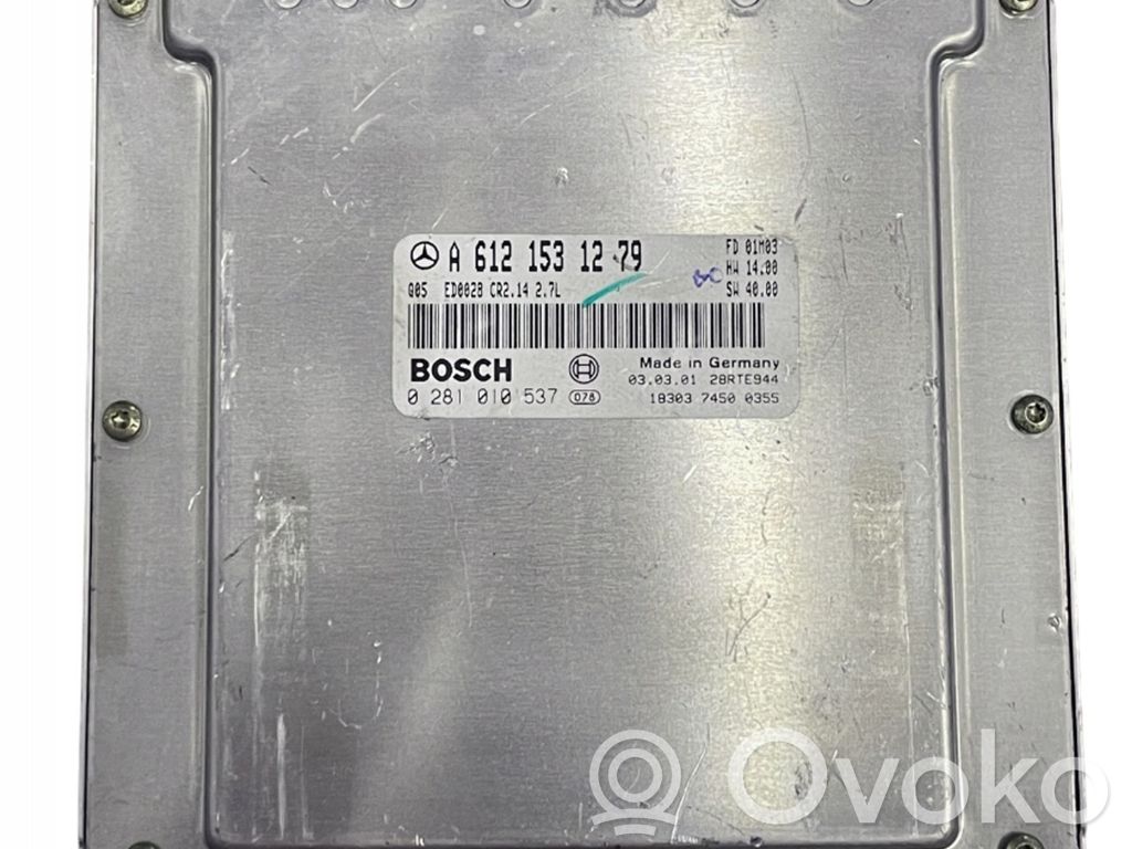 Engine control unit/module   A6121531279,0281010537