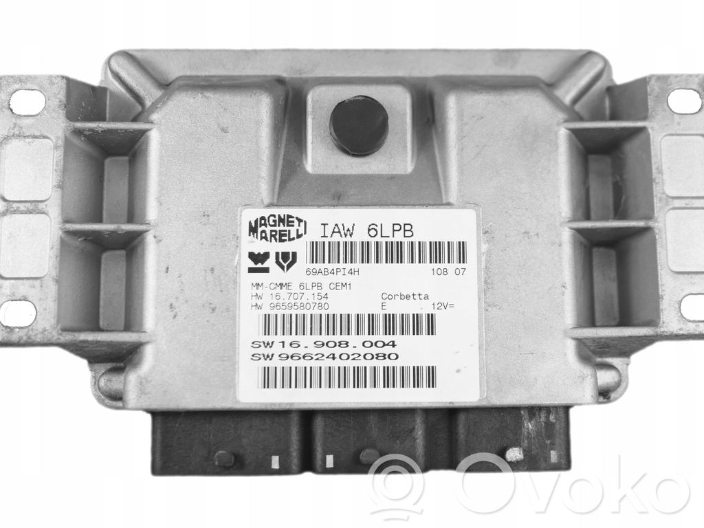 Engine control unit/module   9662402080,9659580780,IAW6LPB