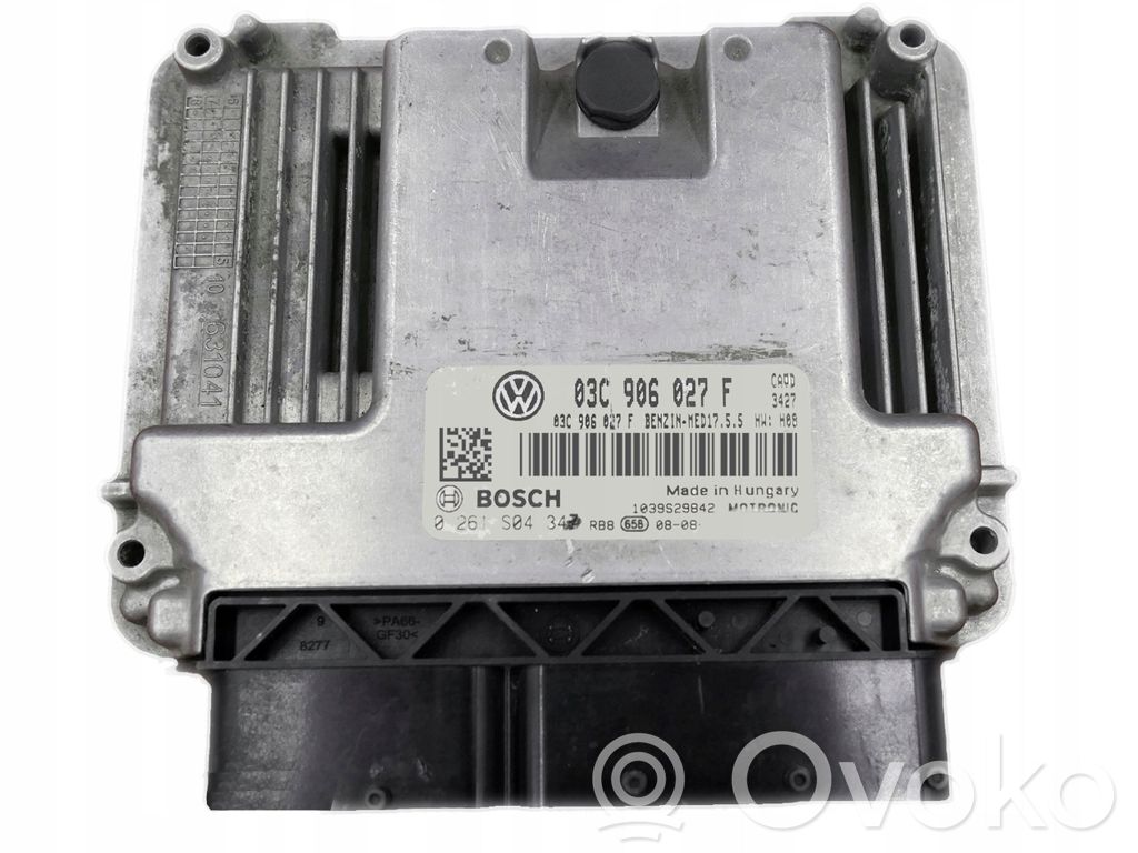 Engine control unit/module   03C906027F,0261S04347