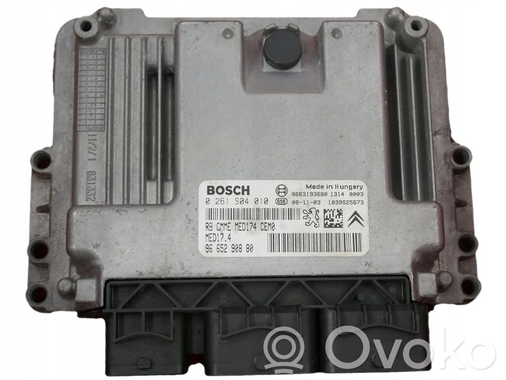 Engine control unit/module   9665290880,0261S04010