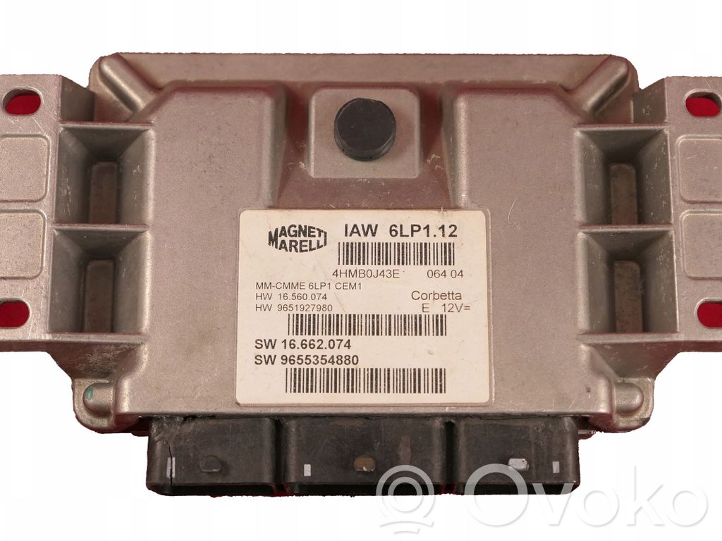 Engine control unit/module   9655354880,IAW6LP1