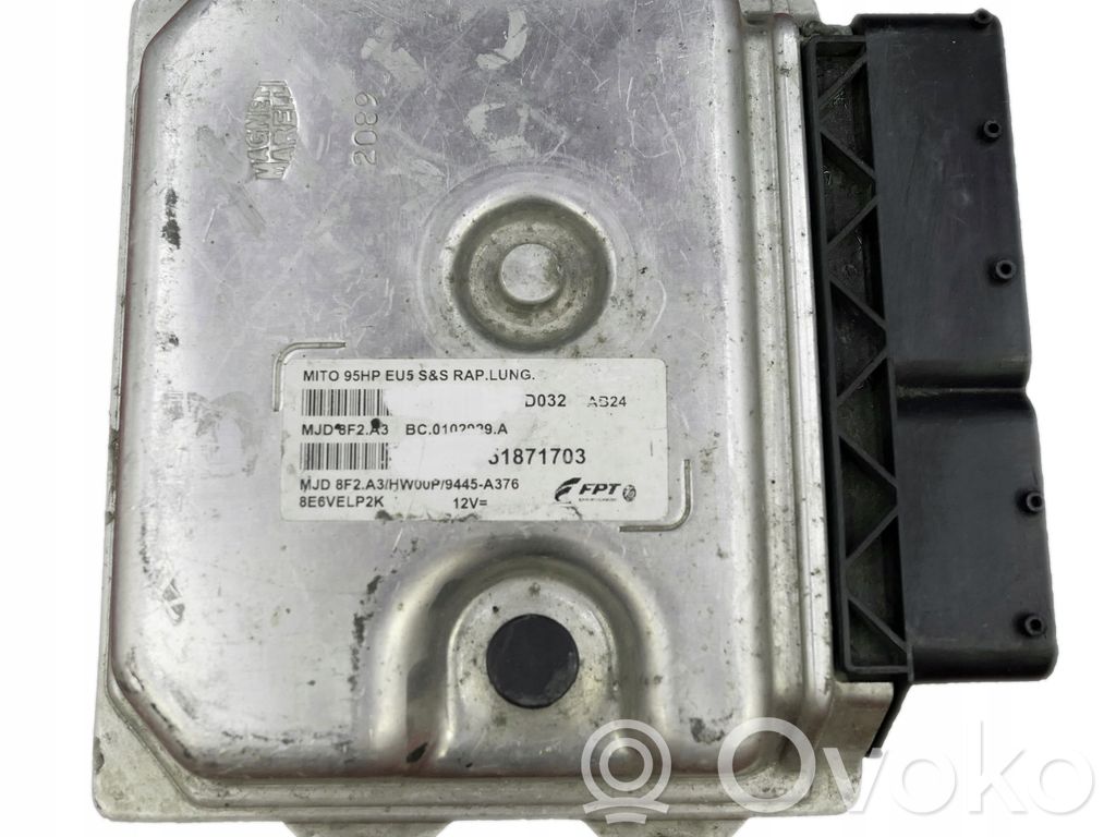 Alfa Romeo Mito Engine control unit/module 