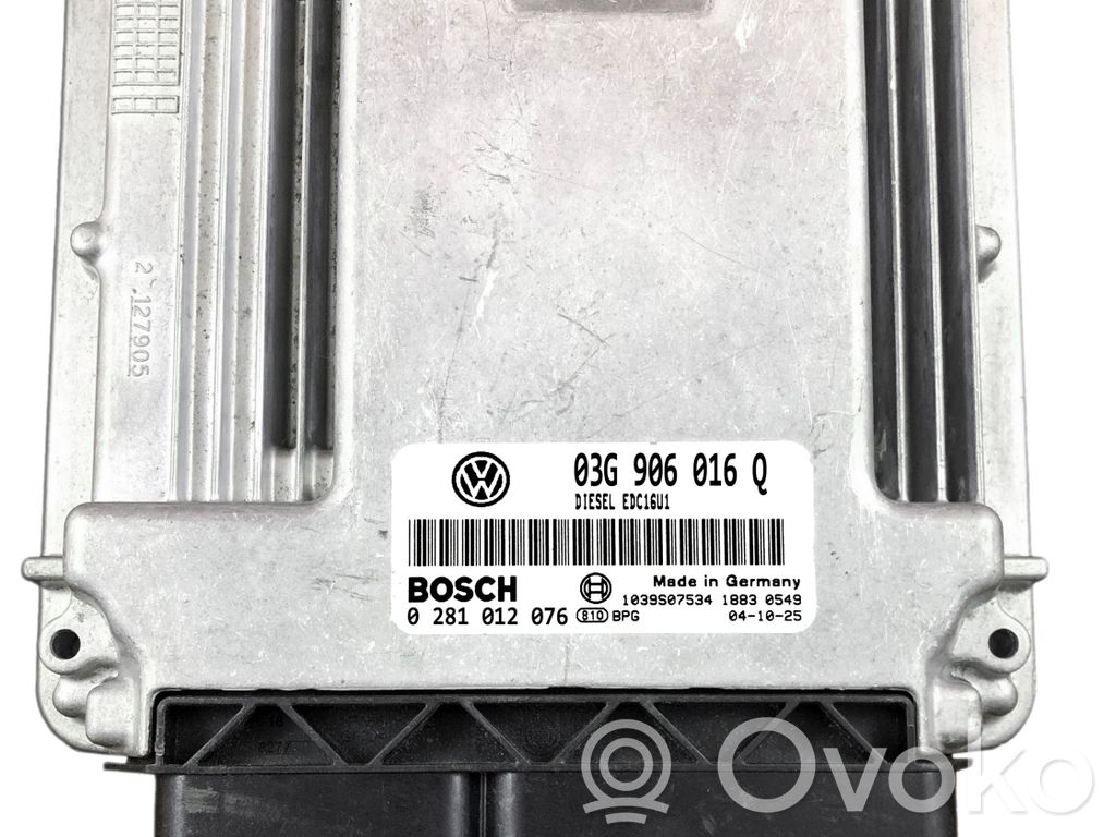 Volkswagen Golf V Engine control unit/module 