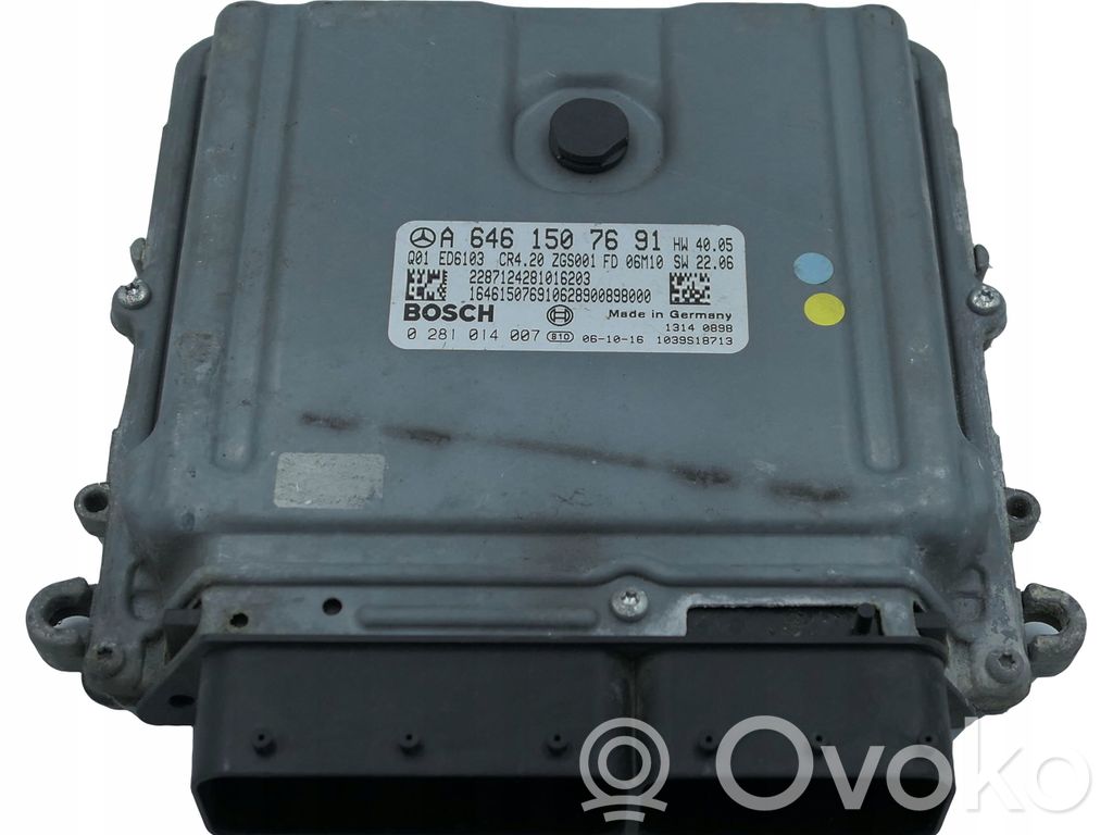 Mercedes-Benz Vito Viano W639 Engine control unit/module 