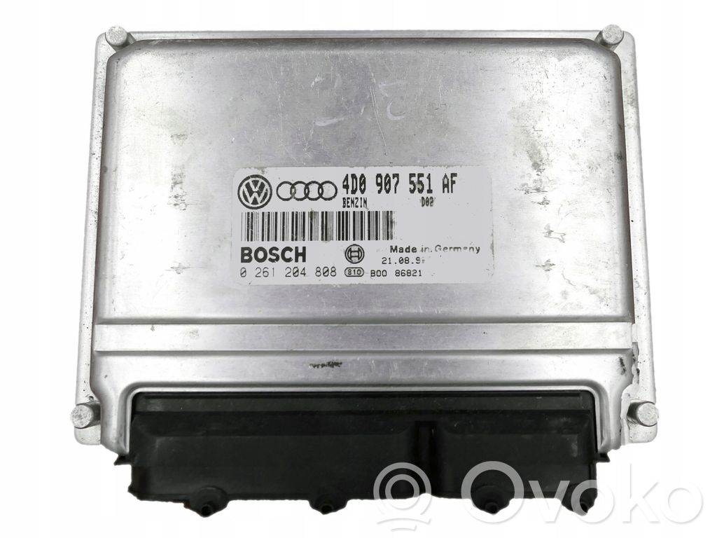 Engine control unit/module   4D0907551AF,0261204808
