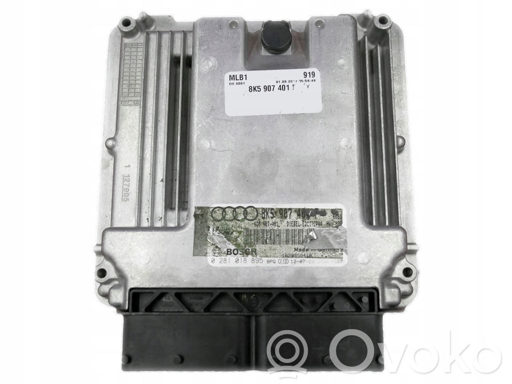 Engine control unit/module   8K5907401,0281018895