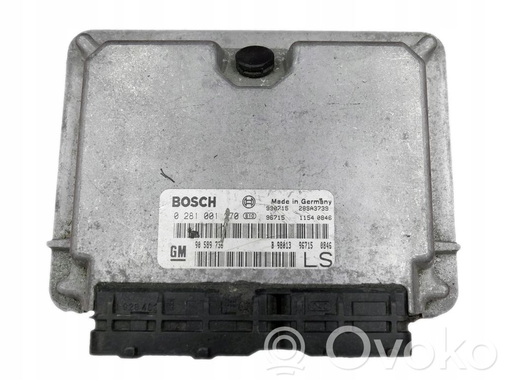 Engine control unit/module   90589738,0281001670