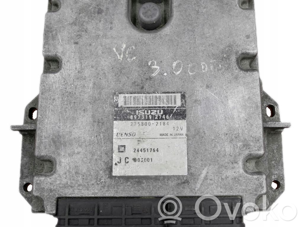 Unidad de control/módulo del motor   8973192746,2758002184