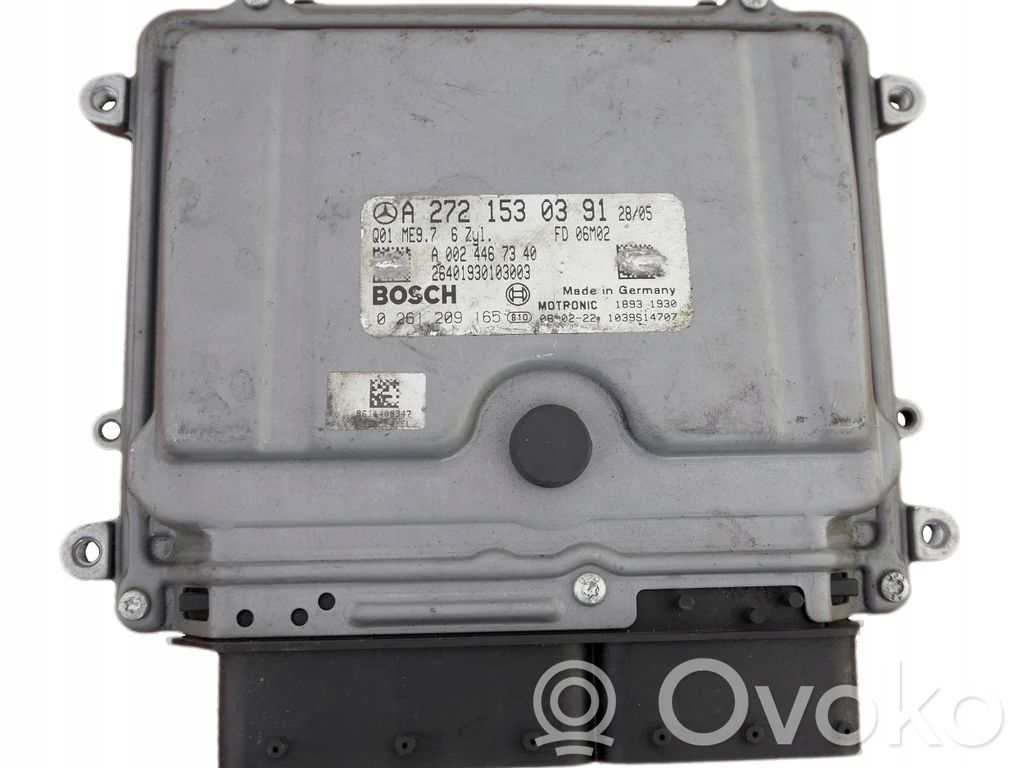 Mercedes-Benz SLK R171 Sterownik / Moduł ECU 