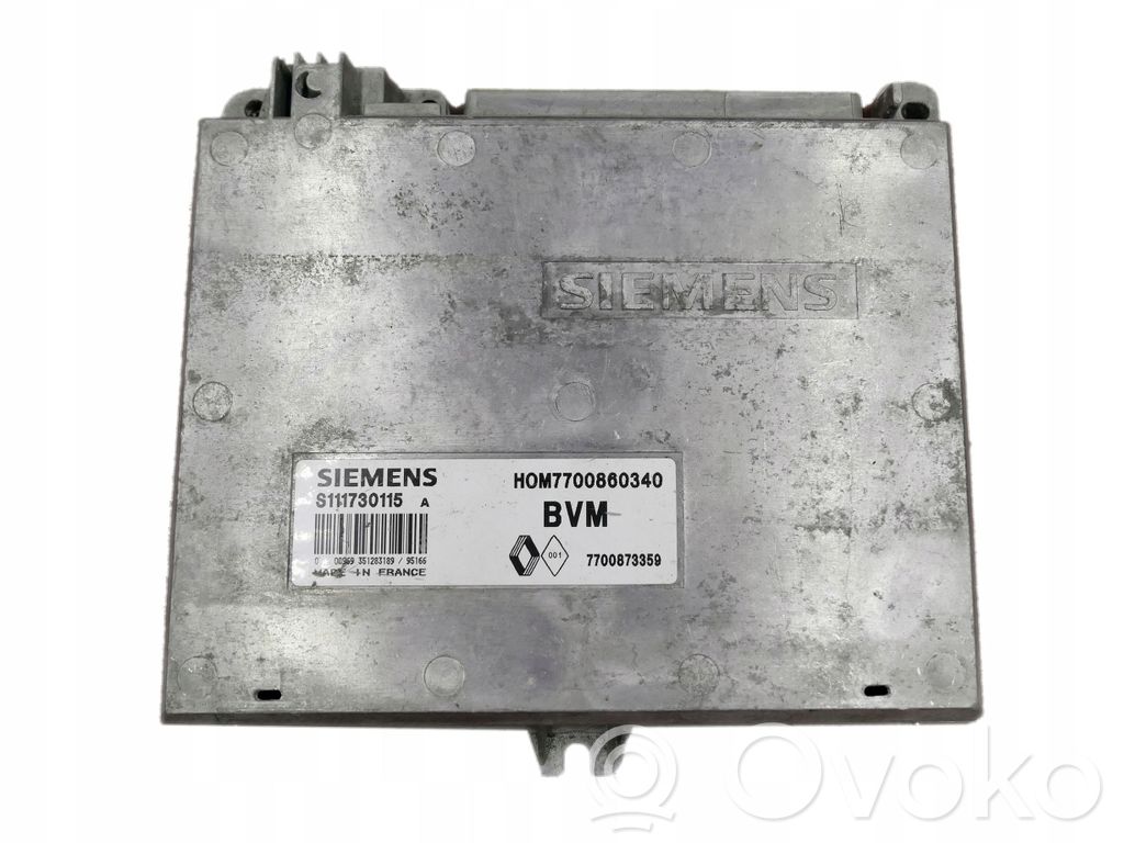 Engine control unit/module   7700860340,HOM7700860340,S111703115,S111703115A