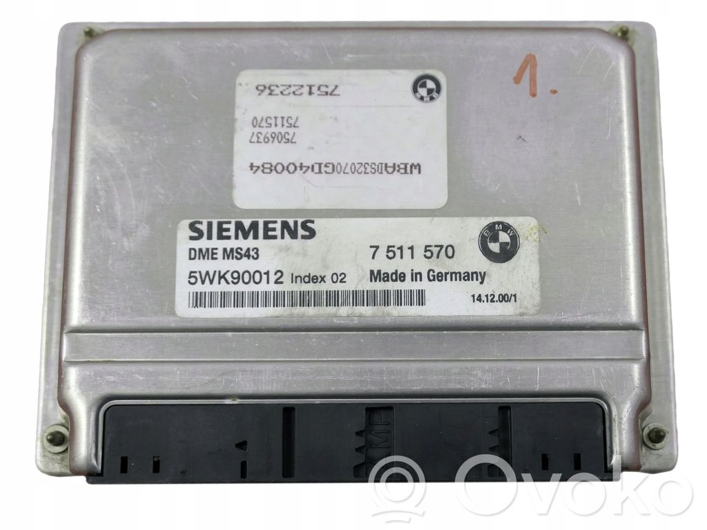 Unidad de control/módulo del motor   7511570,5WK90012,K90012