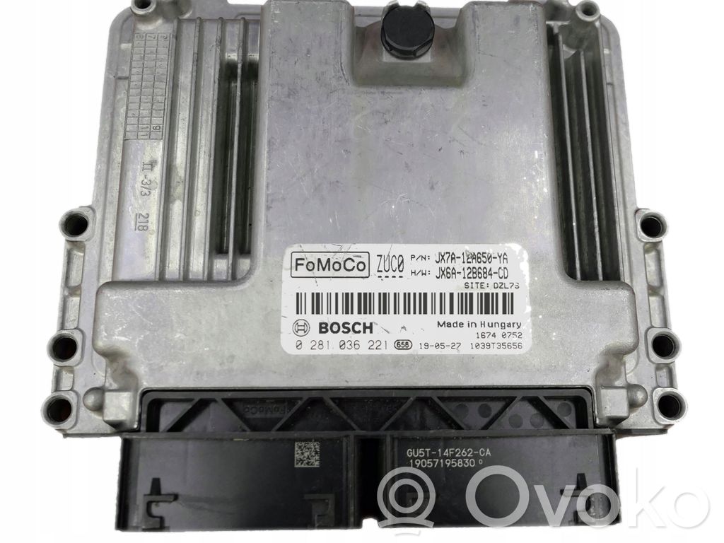 Sterownik / Moduł ECU   JX7A12A650YA,ZUC0,0281036221