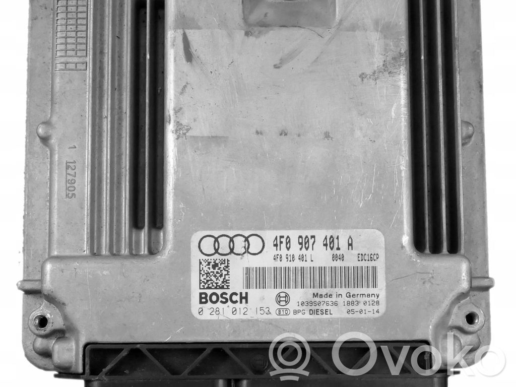 Engine control unit/module   4F0907401A,0281012153,4F0910401L