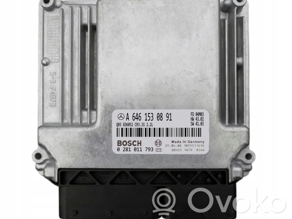 Mercedes-Benz Vito Viano W639 Sterownik / Moduł ECU 