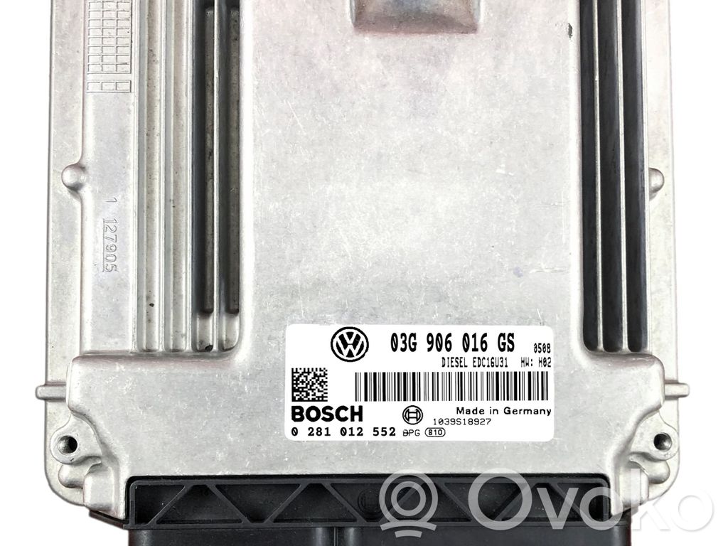 Engine control unit/module   03G906016GS,0281012552