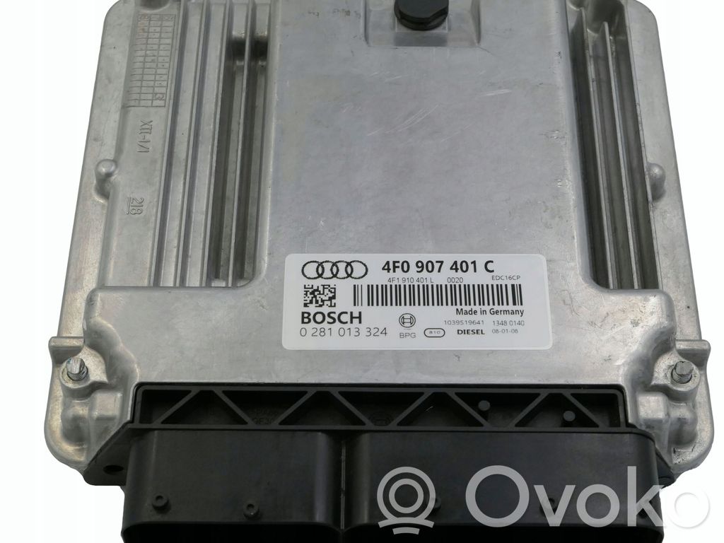 Engine control unit/module   4F0907401C,0281013324