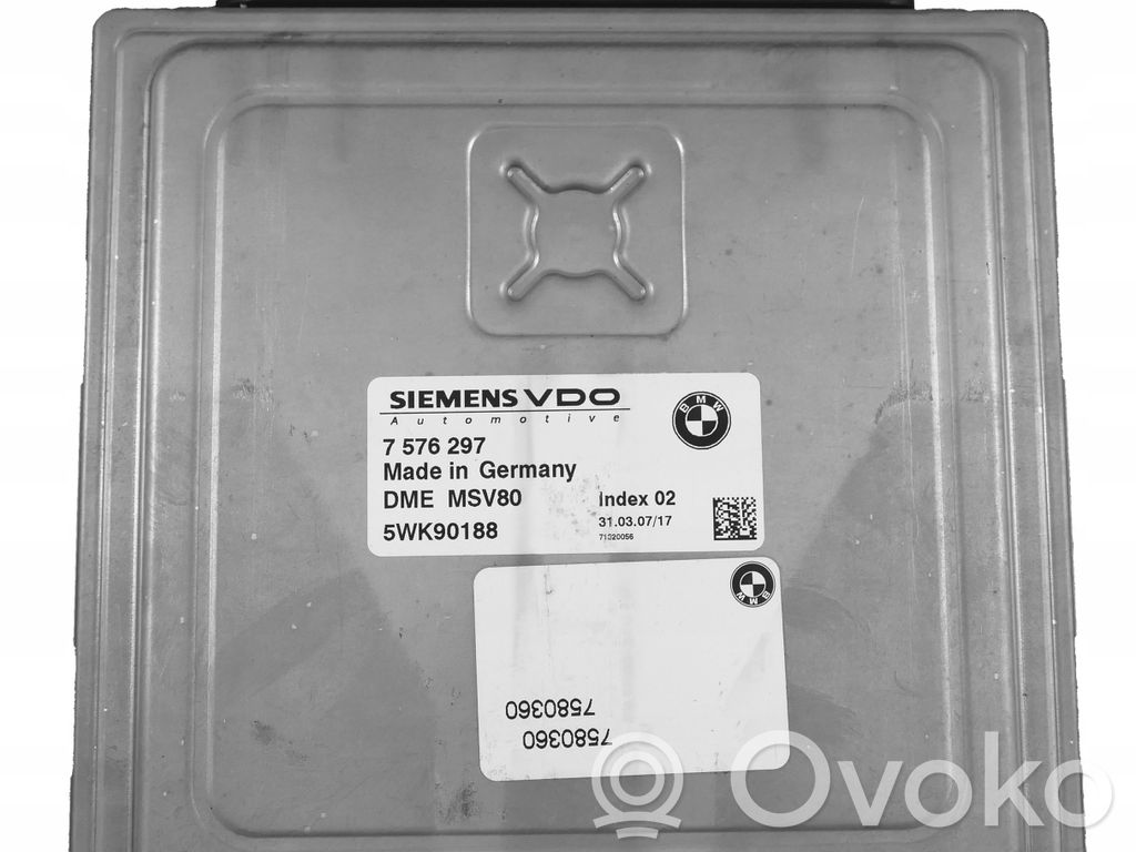 BMW 5 E60 E61 Unidad de control/módulo del motor 