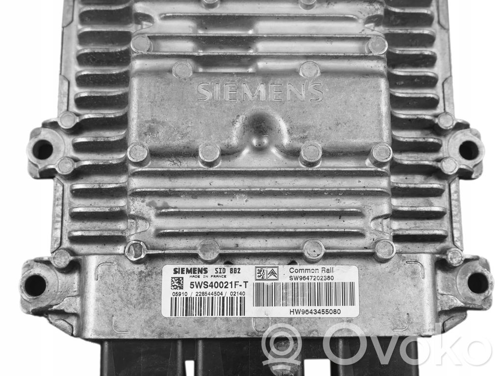 Citroen C3 Pluriel Variklio valdymo blokas 