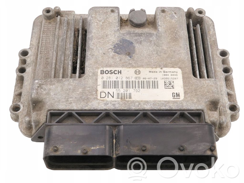 Engine control unit/module   55201792,0281012867