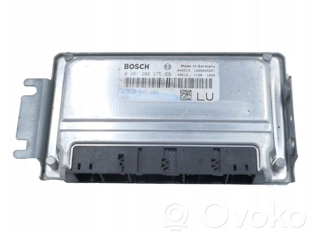 Engine control unit/module   0261208375,37820PWEG04