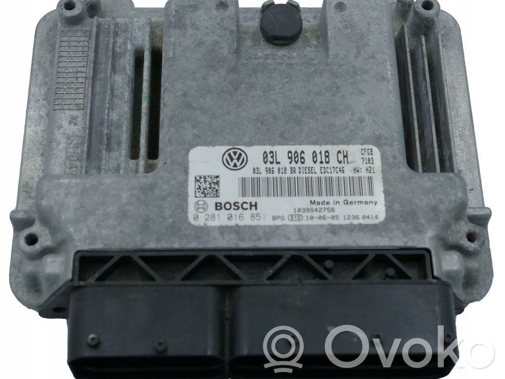 Skoda Superb B6 (3T) Engine control unit/module 