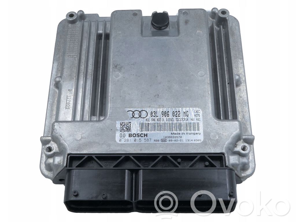 Engine control unit/module   03L906022MG,0281015587