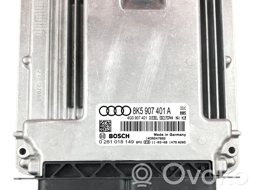 Audi A4 S4 B8 8K Engine control unit/module 