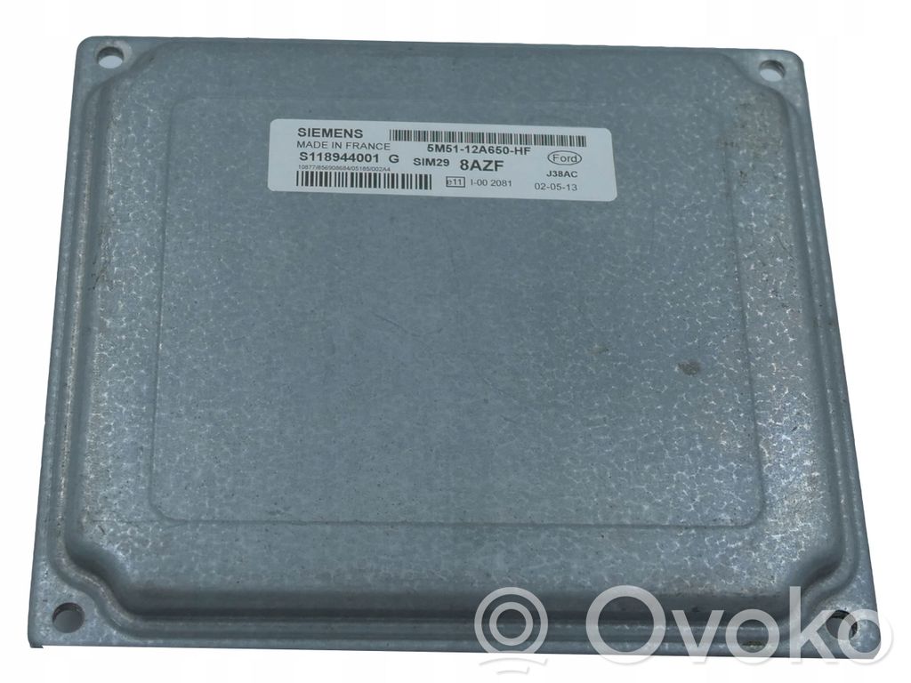 Engine control unit/module   S118944001G,8AZF,5M5112A650HF