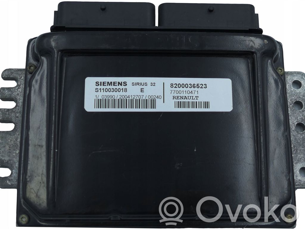 Engine control unit/module   8200036523,S110030018,S110030018E