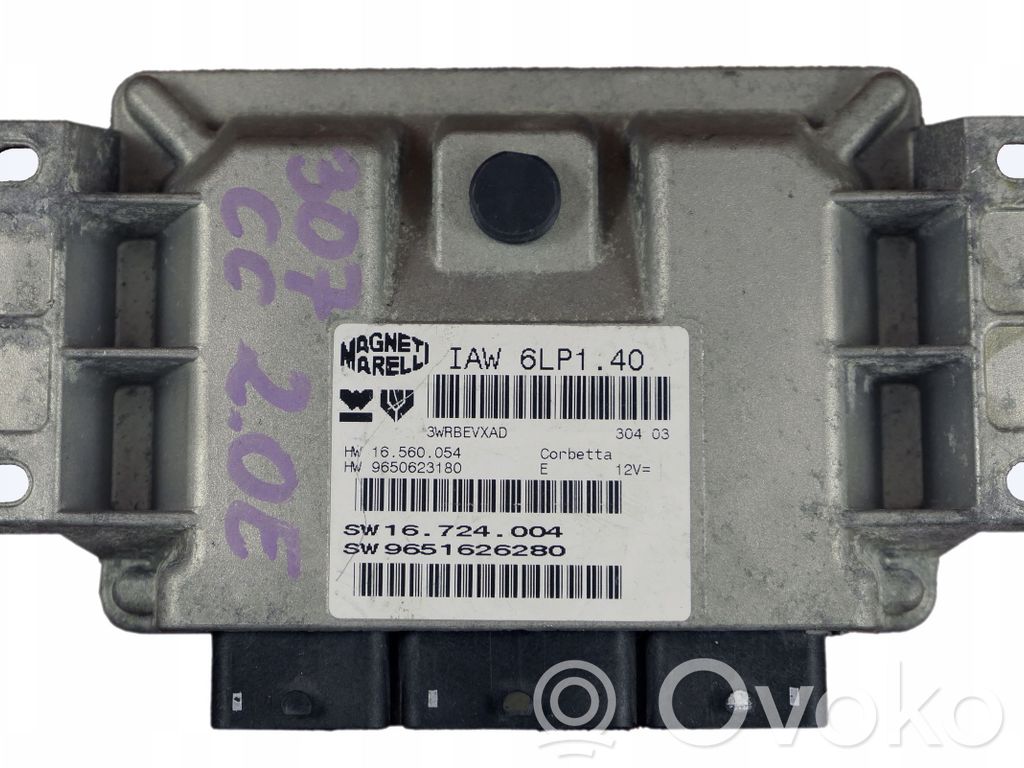 Engine control unit/module   9651626280,IAW6LP1