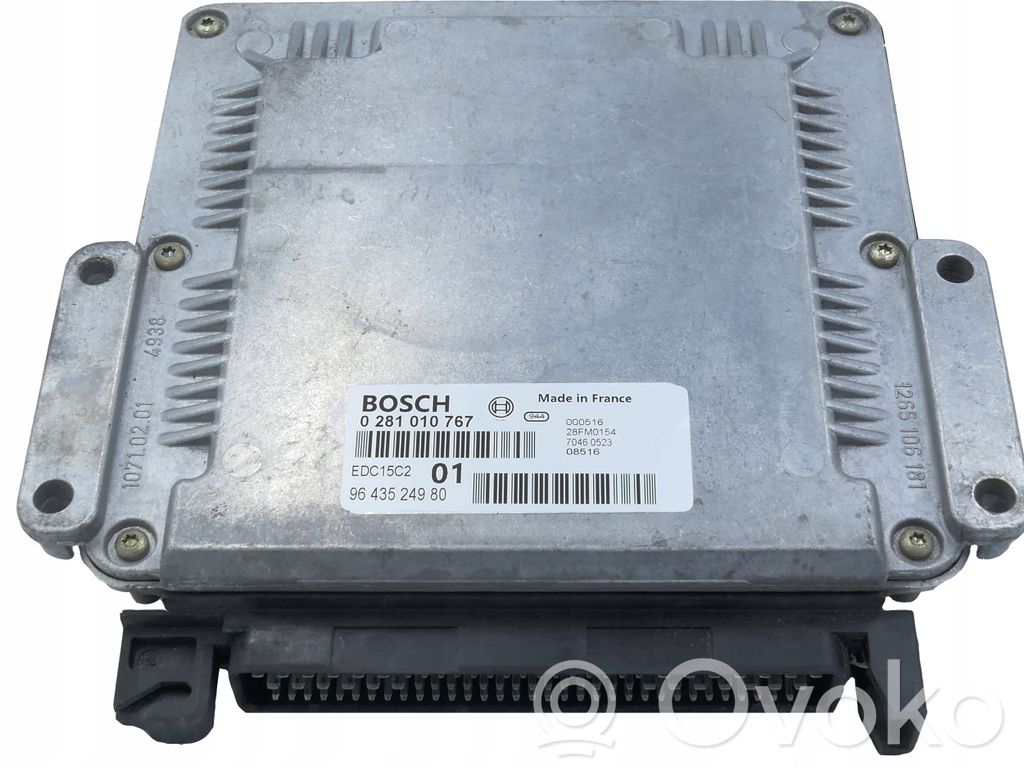 Engine control unit/module   9643524980,0281010767