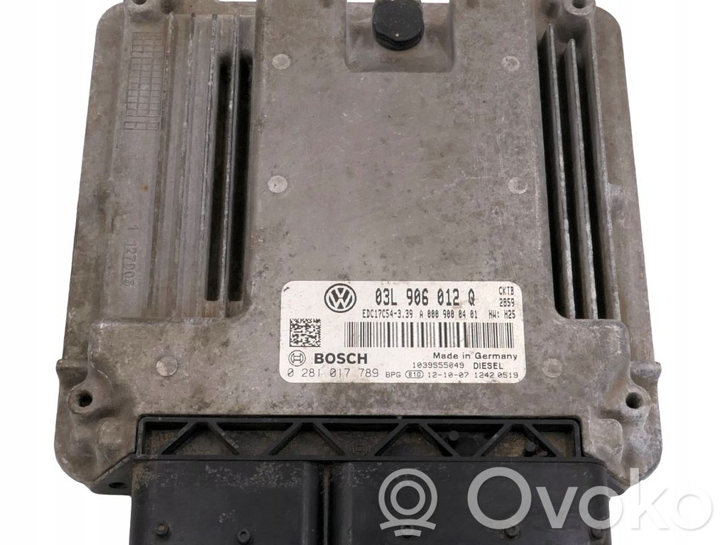 Engine control unit/module   03L906012Q,0281017789