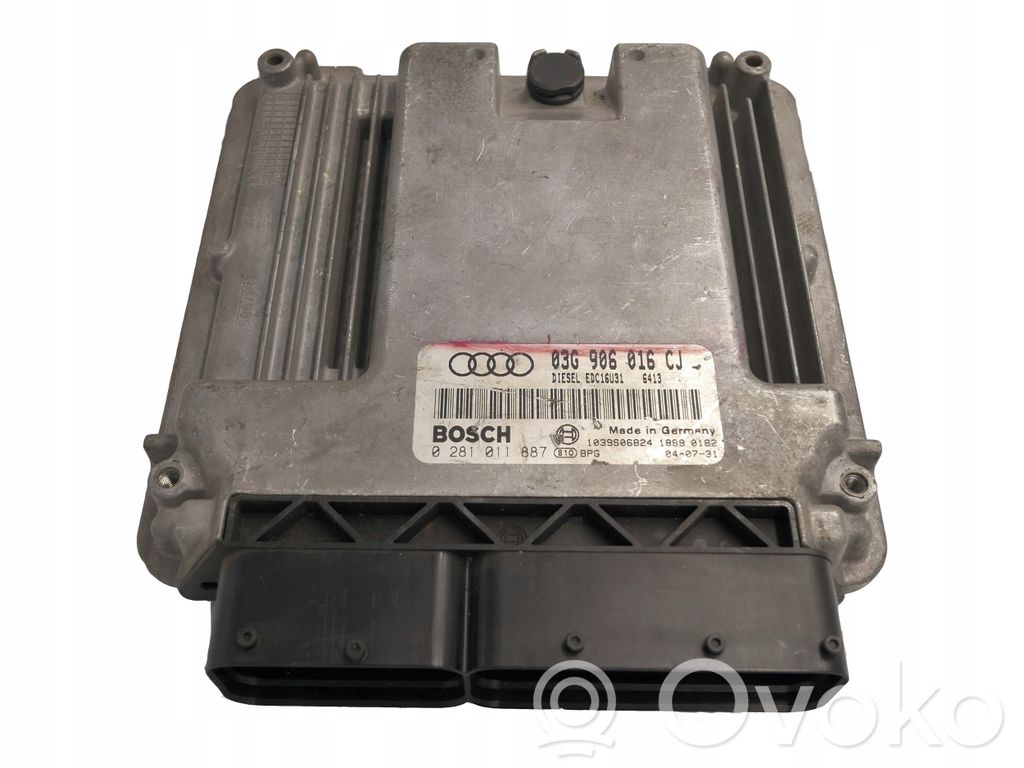 Engine control unit/module   03G906016CJ,0281011687